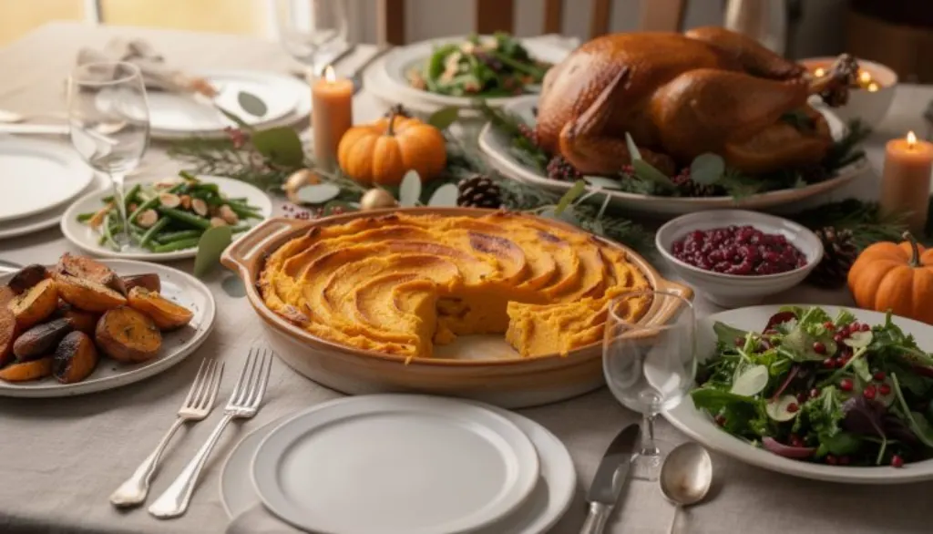 découvrez ce gratin de patates douces fondant, un délice qui séduit toutes les tables de fête et vole la vedette à la dinde et au chapon.