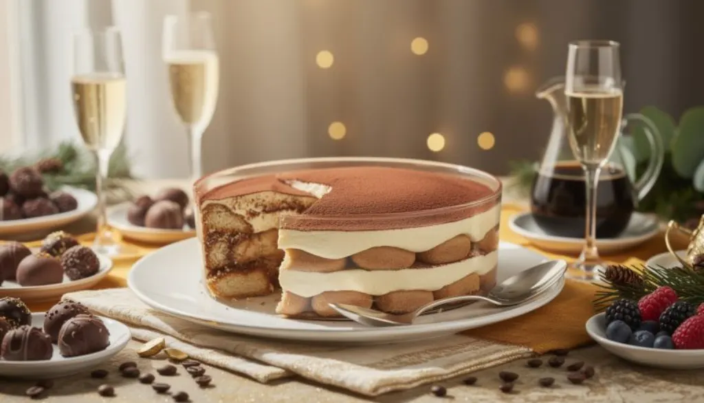 découvrez le tiramisù parfait pour un réveillon inoubliable : trois couches délicieuses, prêt en 15 minutes, et une simple cuillère suffit pour émerveiller vos invités.