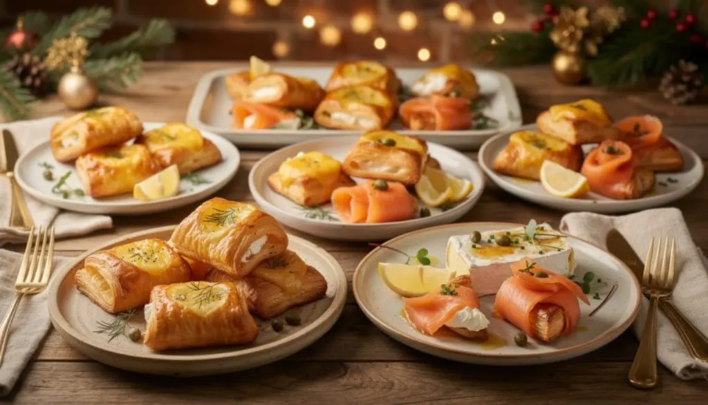 découvrez notre recette apéritive alliant pâte feuilletée, fromage et saumon, un délice qui surpassera tous vos toasts de noël pour des fêtes savoureuses et raffinées.