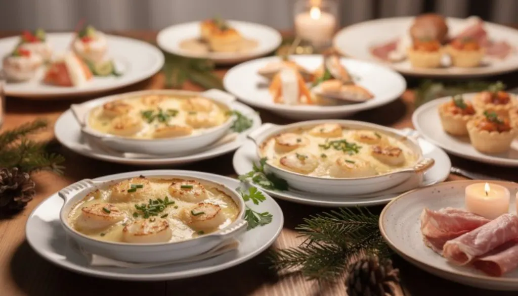 découvrez notre recette de saint-jacques gratinées au beurre, vin blanc et crème fraîche, une entrée gourmande et raffinée qui ravira vos invités dès le réveillon.