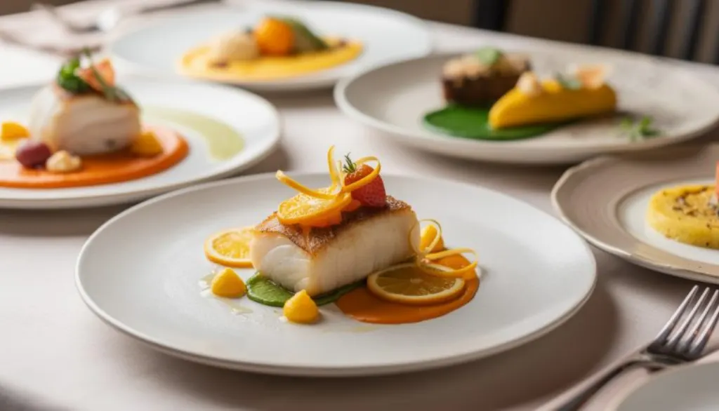 découvrez la lotte poêlée aux agrumes, un plat alliant saveurs raffinées et textures fondantes pour une expérience gustative inoubliable à chaque bouchée.