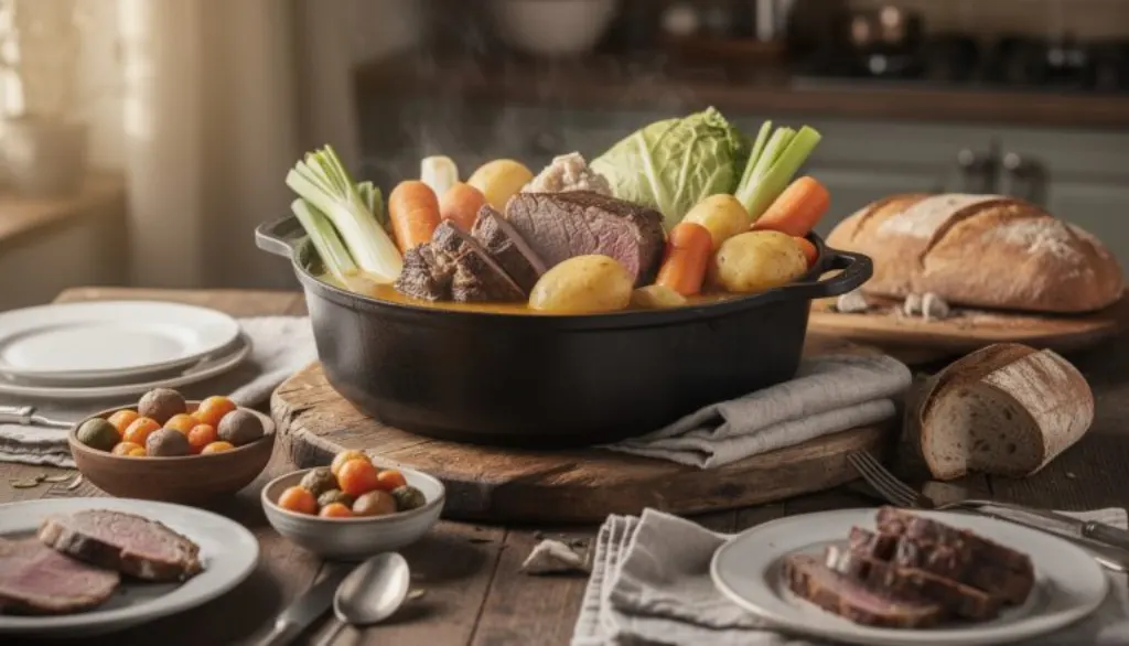 découvrez notre recette de pot-au-feu mijoté à feu doux, alliant légumes fondants et viande tendre pour des soirées d’hiver chaleureuses et réconfortantes.