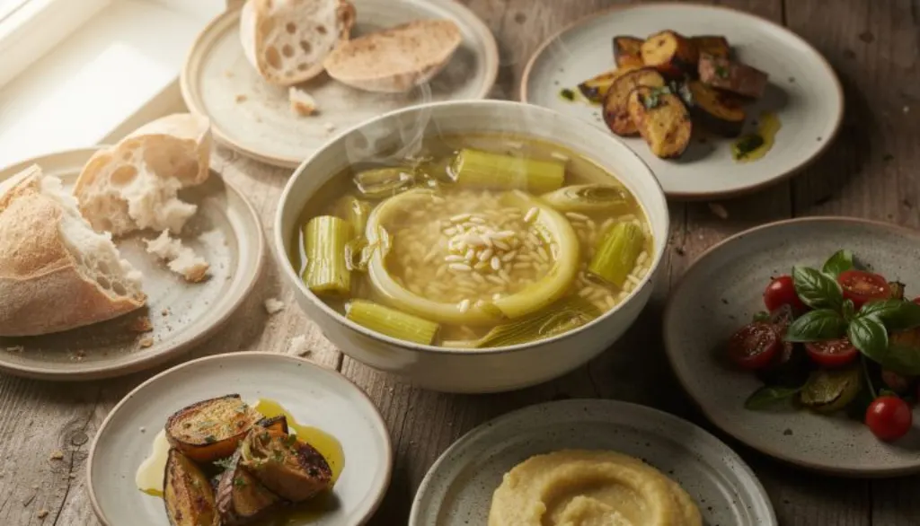 découvrez une soupe italienne réconfortante alliant poireau fondant, orzo tendre et bouillon citronné, parfaite pour réchauffer vos soirées d'hiver glacées.
