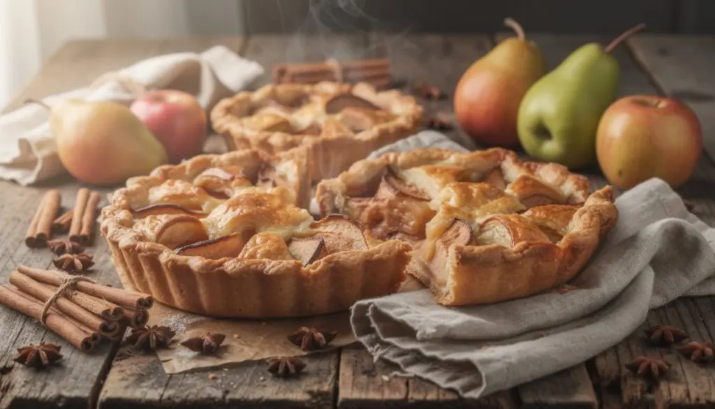 découvrez la tarte rustique pommes-poires, une douceur épicée et réconfortante parfaite pour l'hiver. une recette maison simple à réaliser pour savourer des saveurs chaleureuses et authentiques.