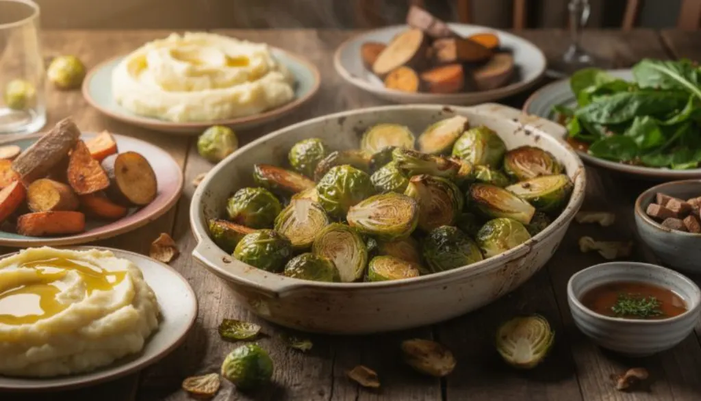 découvrez nos choux de bruxelles rôtis au four, alliant textures fondantes, dorées et croustillantes pour réinventer vos souvenirs gourmands d'enfance.