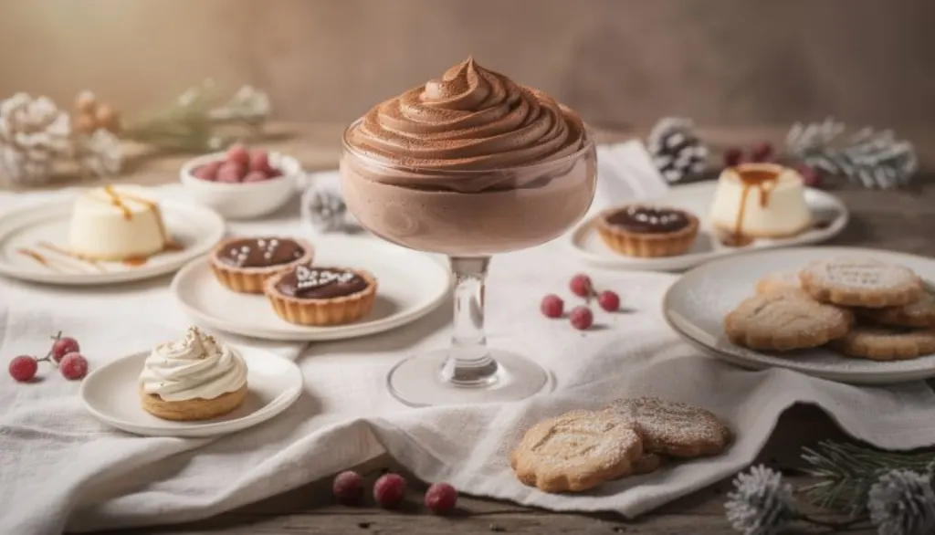 savourez la mousse au chocolat « nuage d’hiver », une délicieuse douceur qui réinvente la tradition chocolatée pour un plaisir exquis dès la première bouchée.