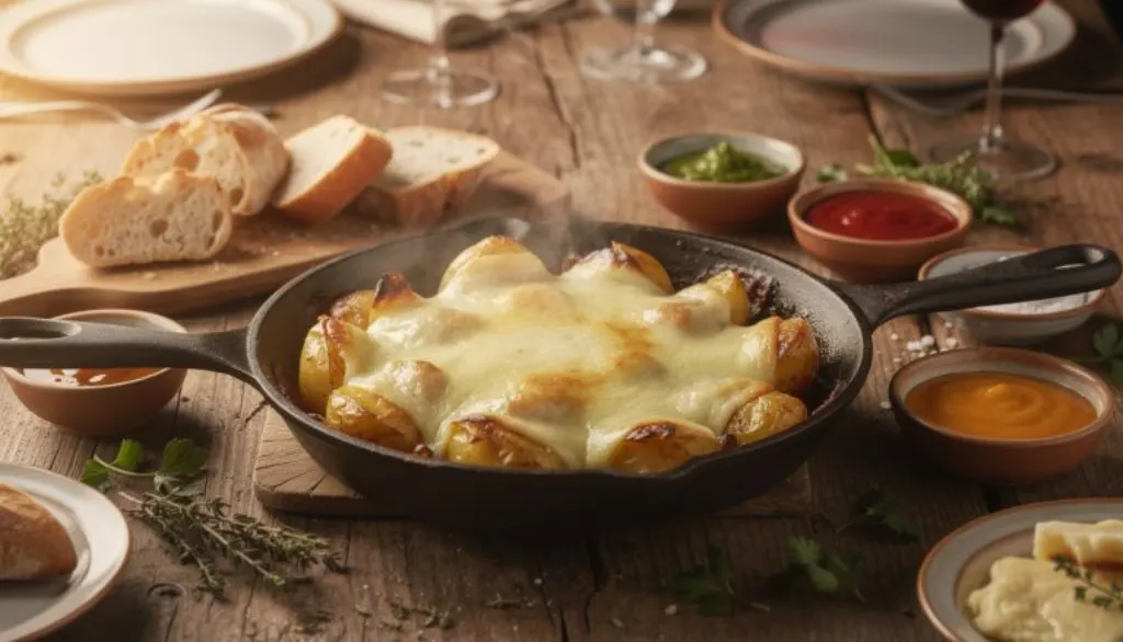 savourez la truffade auvergnate au fromage fondant, un plat traditionnel où les pommes de terre se transforment en un moment convivial et gourmand à partager.