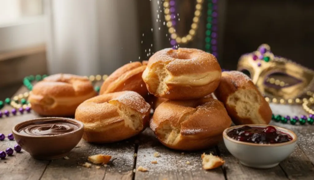 découvrez la recette des beignets de mardi gras de cyril lignac, un mélange parfait de croustillant et de moelleux qui fond délicieusement en bouche.