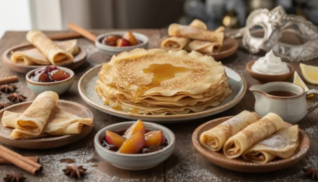 découvrez la recette des crêpes au beurre noisette de julie andrieu, une douceur légère et savoureuse pour réchauffer vos journées d’hiver et célébrer le carnaval en toute gourmandise.