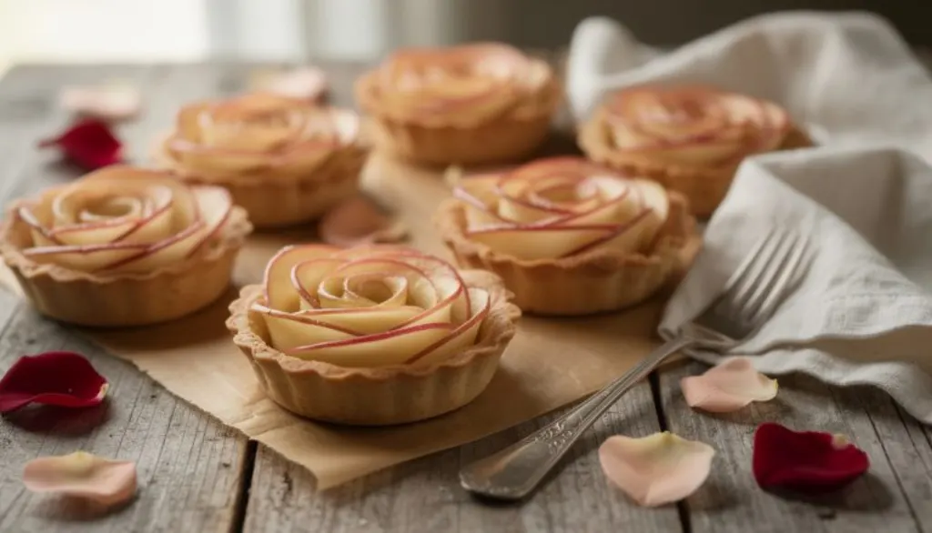 découvrez notre recette élégante de tarte aux pommes en roses, un dessert parfait pour la saint-valentin alliant charme et simplicité pour ravir vos papilles et celles de votre moitié.