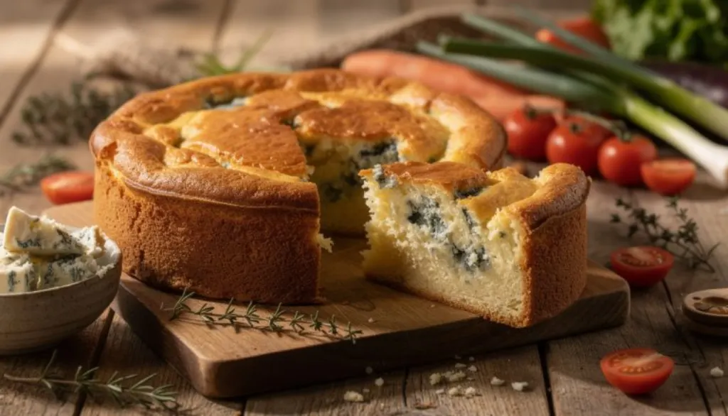 découvrez notre recette de cake au bleu d’auvergne, un délice fondant et croquant, prêt en un rien de temps pour varier vos repas et dire adieu à la quiche classique !
