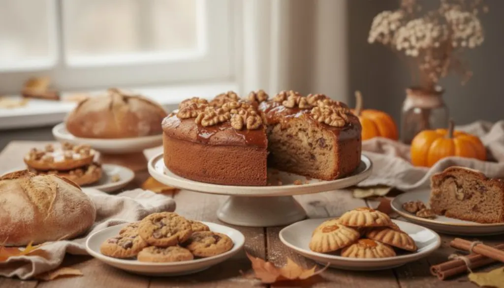 découvrez notre gâteau aux noix rustique et copieux, idéal pour satisfaire vos envies soudaines de douceur avec une touche authentique et généreuse.
