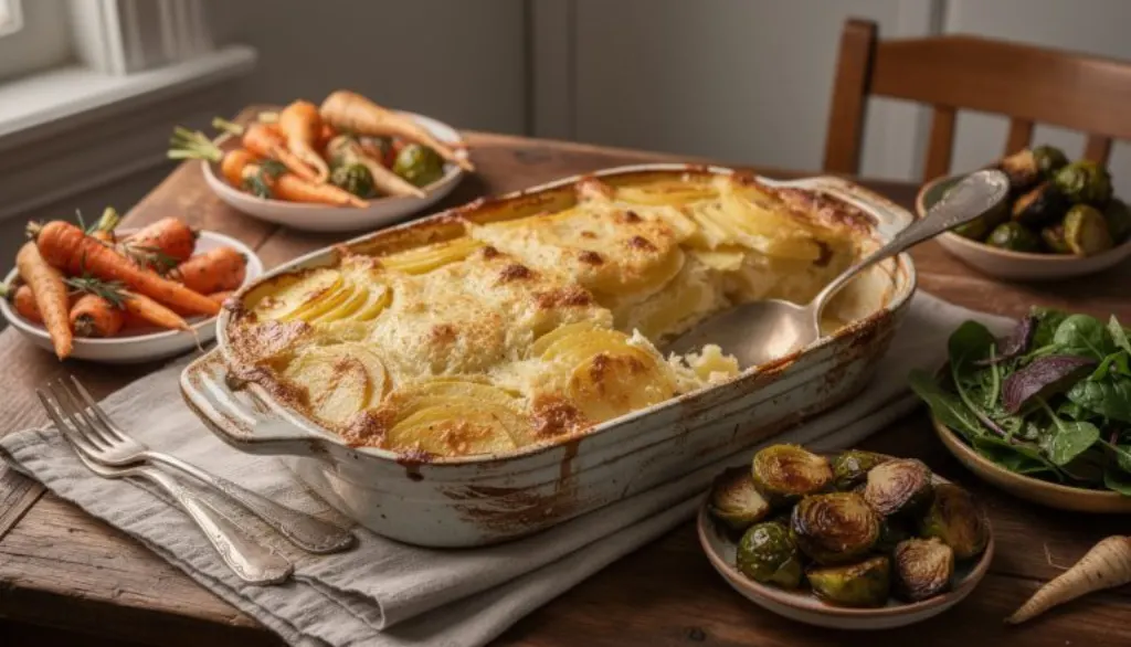 découvrez notre gratin fondant de panais et pommes de terre, une recette réconfortante qui transforme les légumes d’hiver en un plat délicieux apprécié de toute la famille.