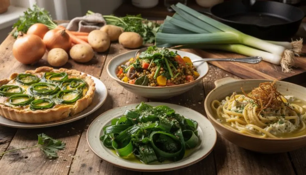 découvrez comment utiliser la partie souvent jetée du poireau grâce à cette astuce simple pour enrichir vos recettes tout en réduisant vos dépenses alimentaires.
