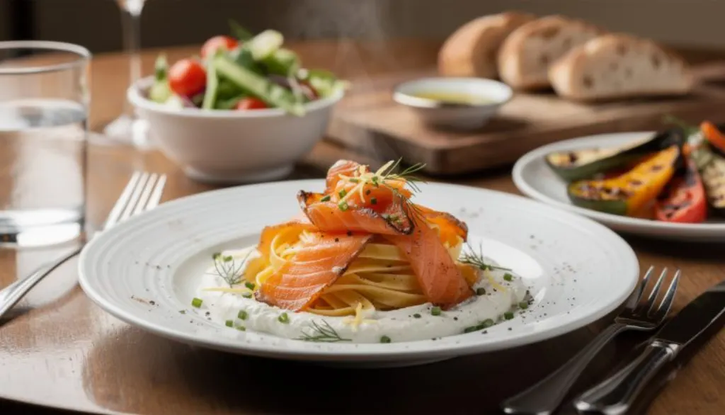 découvrez notre recette de pâtes au saumon fumé et mascarpone, une alliance parfaite entre fraîcheur, douceur onctueuse et saveurs fumées intenses pour un plat gourmand et raffiné.